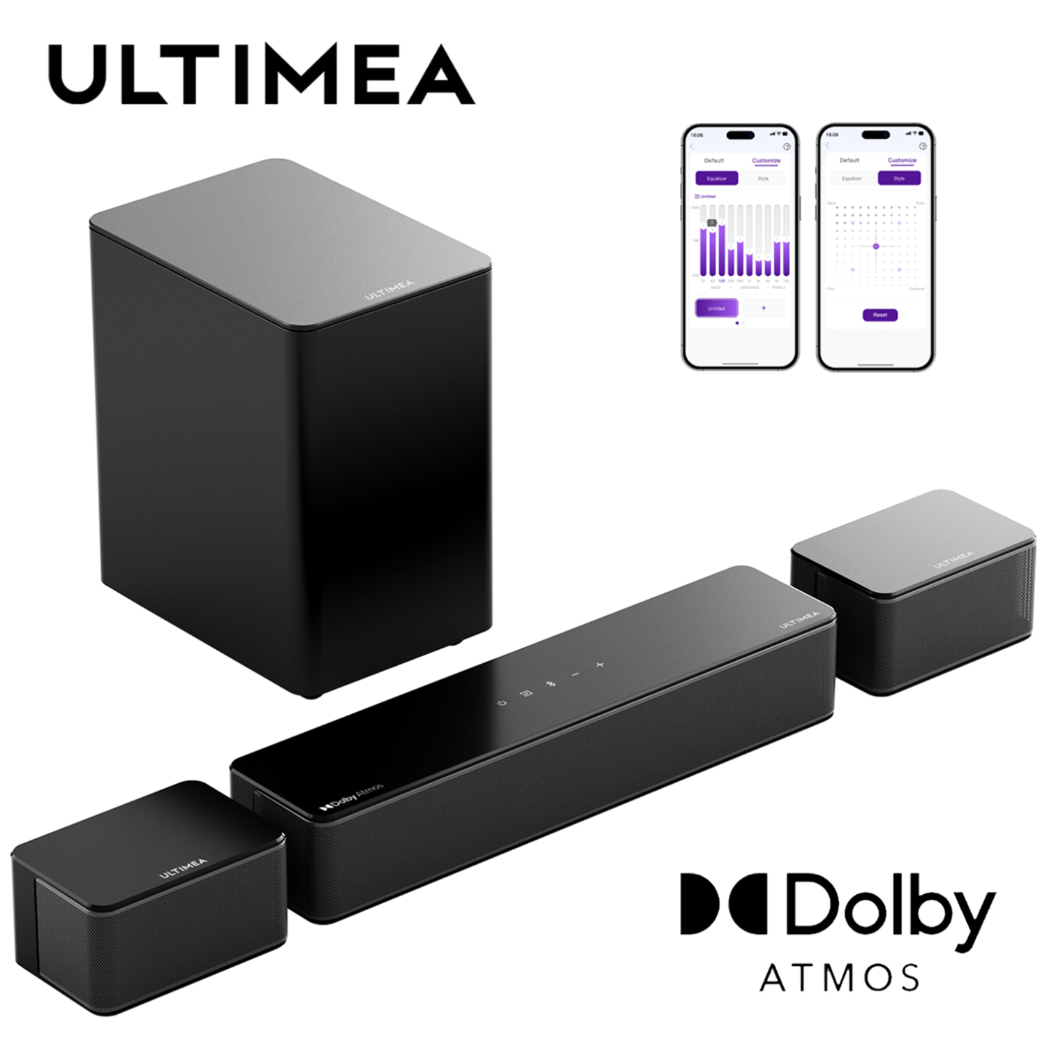 Home Cinema Atmos - ULTIMEA مكبرات صوت تلفزيون فائقة النحافة