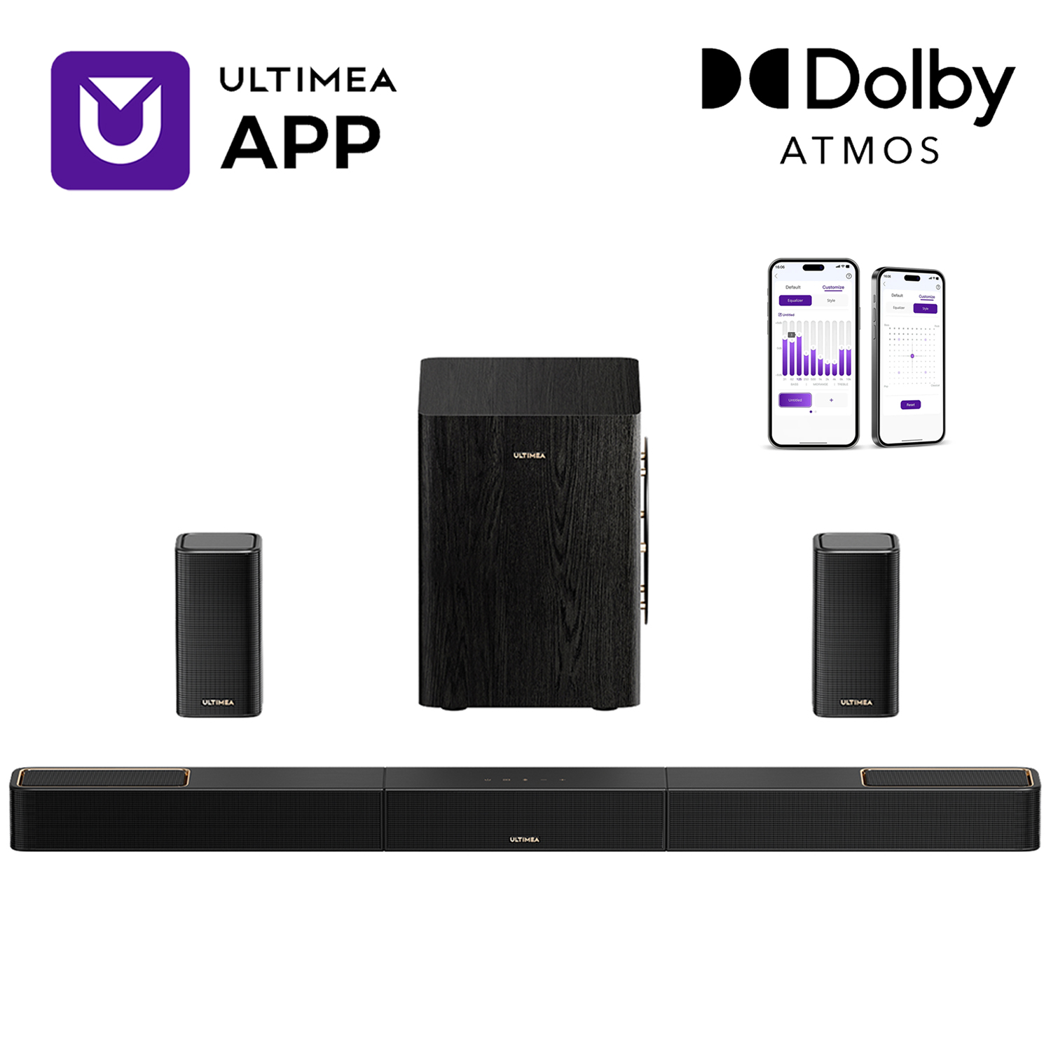 Home Cinema Atmos - نظام صوت محيطي ULTIMEA 5.1.2 مع