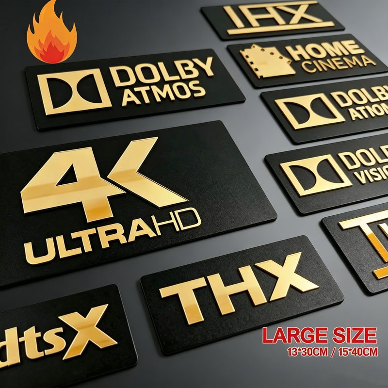 Home Cinema Atmos - لافتات سينما منزلية ثلاثية الأبعاد بمرآة