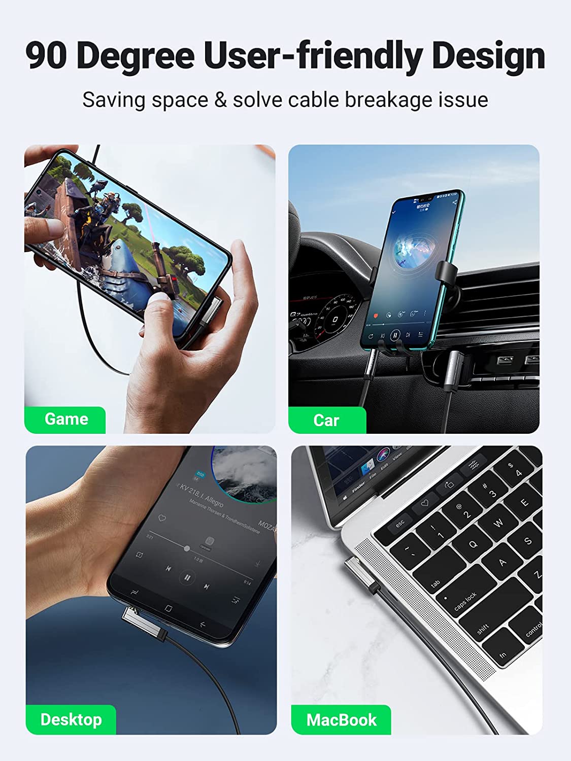 UGREEN كابل مساعد للسيارة 3.5  - مراجعة Home Cinema Decor وسعره