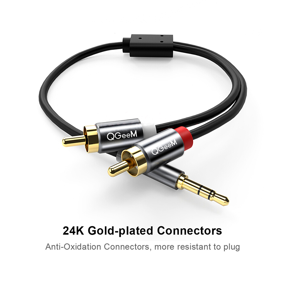 QGeeM RCA كابل 2RCA إلى 3.5 ال - مراجعة Genius Home Cinema وسعره
