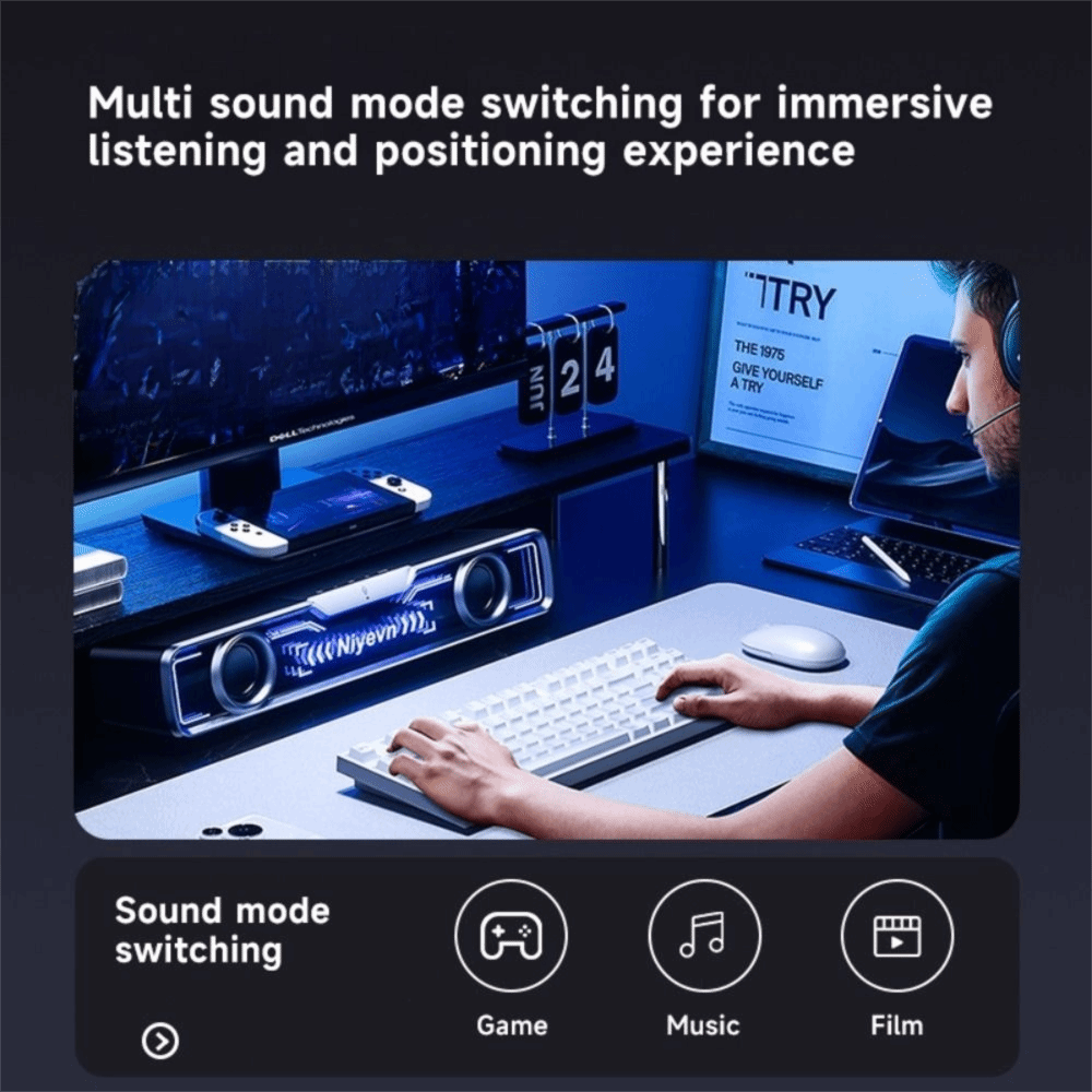 مكبر صوت للكمبيوتر المكتبي يعم - مراجعة Soundbar Bluetooth Home وسعره