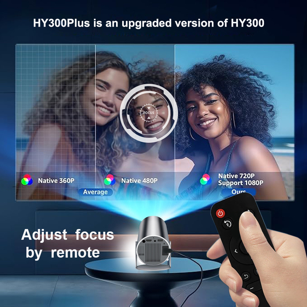 جهاز عرض DITONG HY300 Plus محم - مراجعة Home Cinema Led Projector وسعره