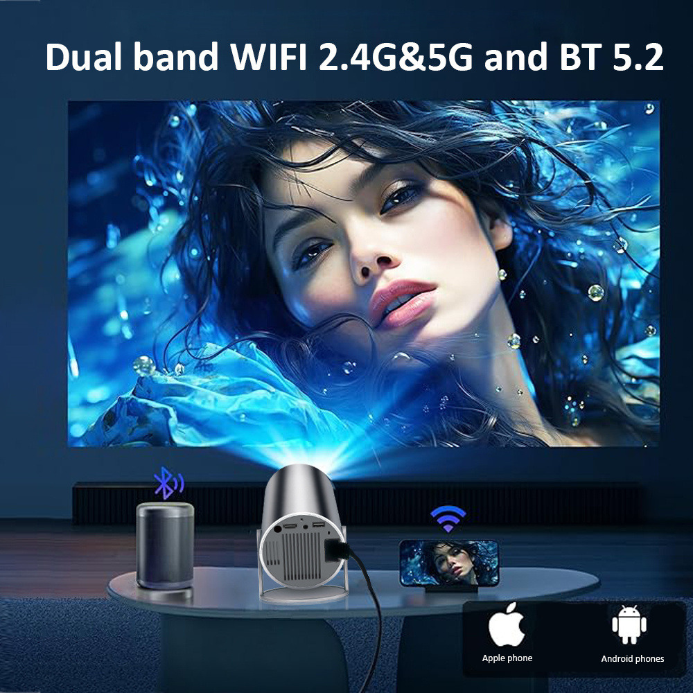 جهاز عرض DITONG HY300 Plus محم - مراجعة Home Cinema Led Projector وسعره