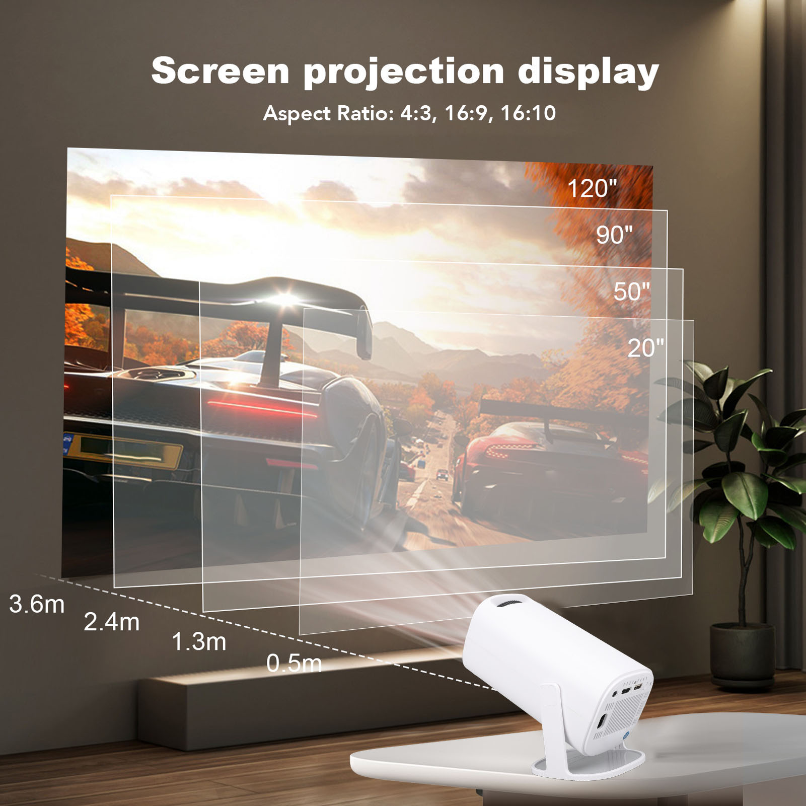 جهاز عرض LED بدقة 4K طراز P30  - مراجعة Home Cinema Led Projector وسعره