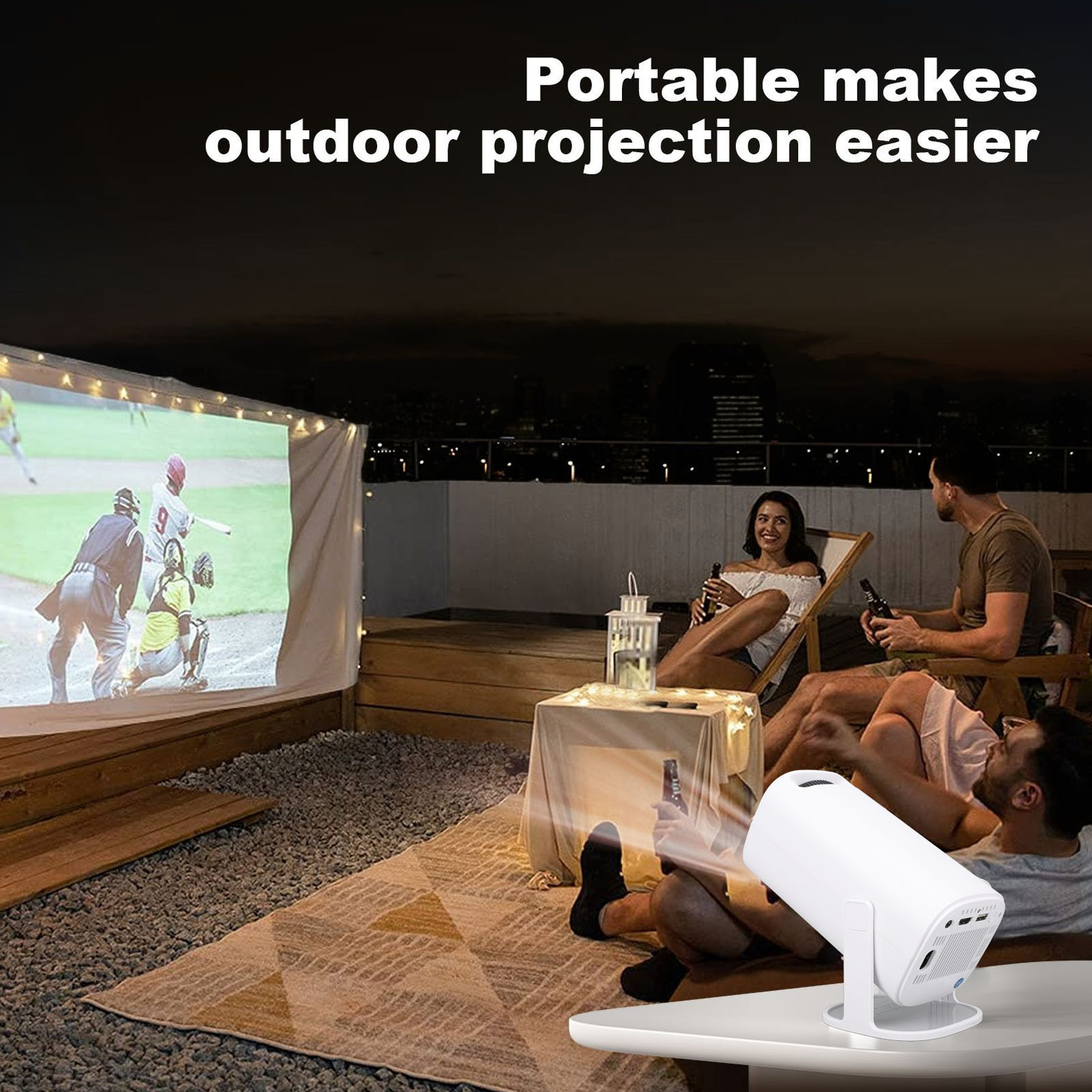 جهاز عرض LED بدقة 4K طراز P30  - مراجعة Home Cinema Led Projector وسعره