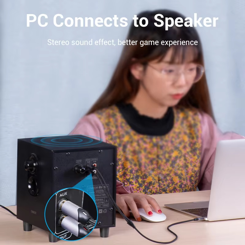 Vention كابل RCA 1.5 متر 2 متر - مراجعة Genius Home Cinema وسعره