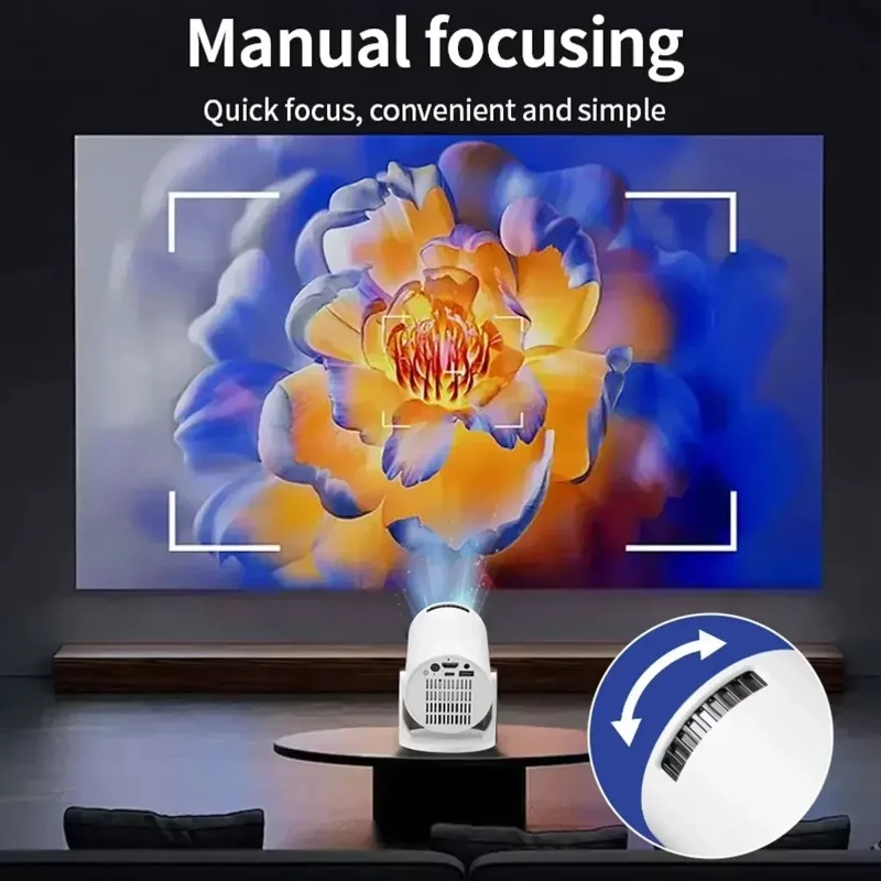 جهاز عرض صغير جديد HY300 بدقة  - مراجعة Home Cinema Projector 4K وسعره