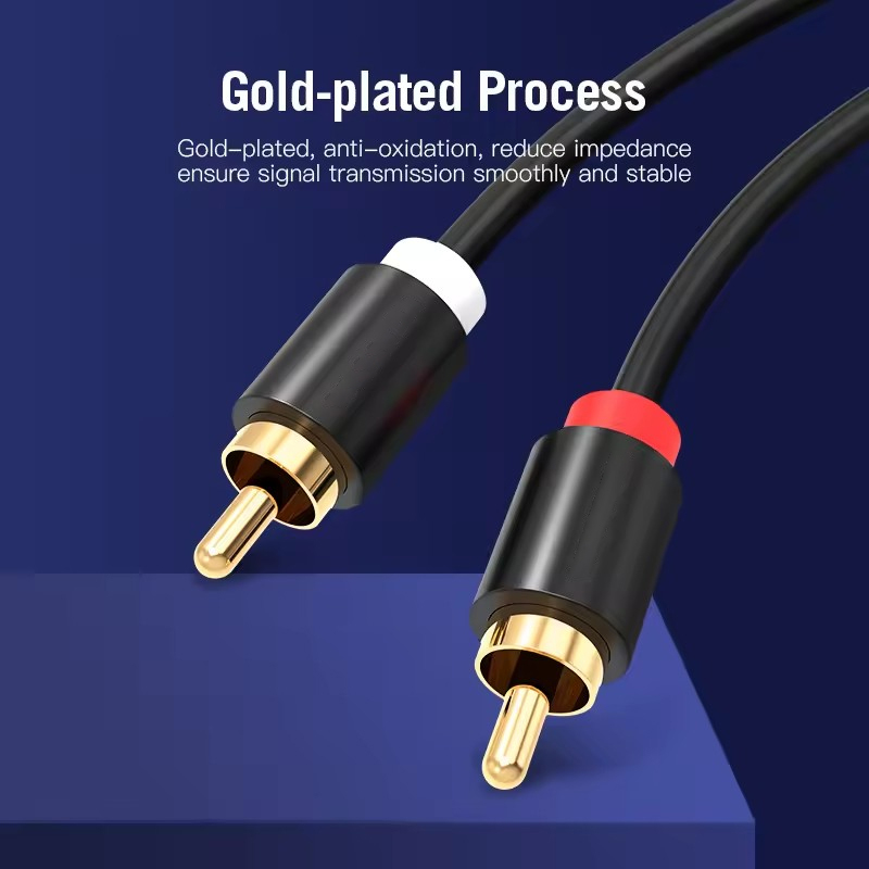 HIFI ستيريو كابل RCA 2RCA إلى  - مراجعة Genius Home Cinema وسعره