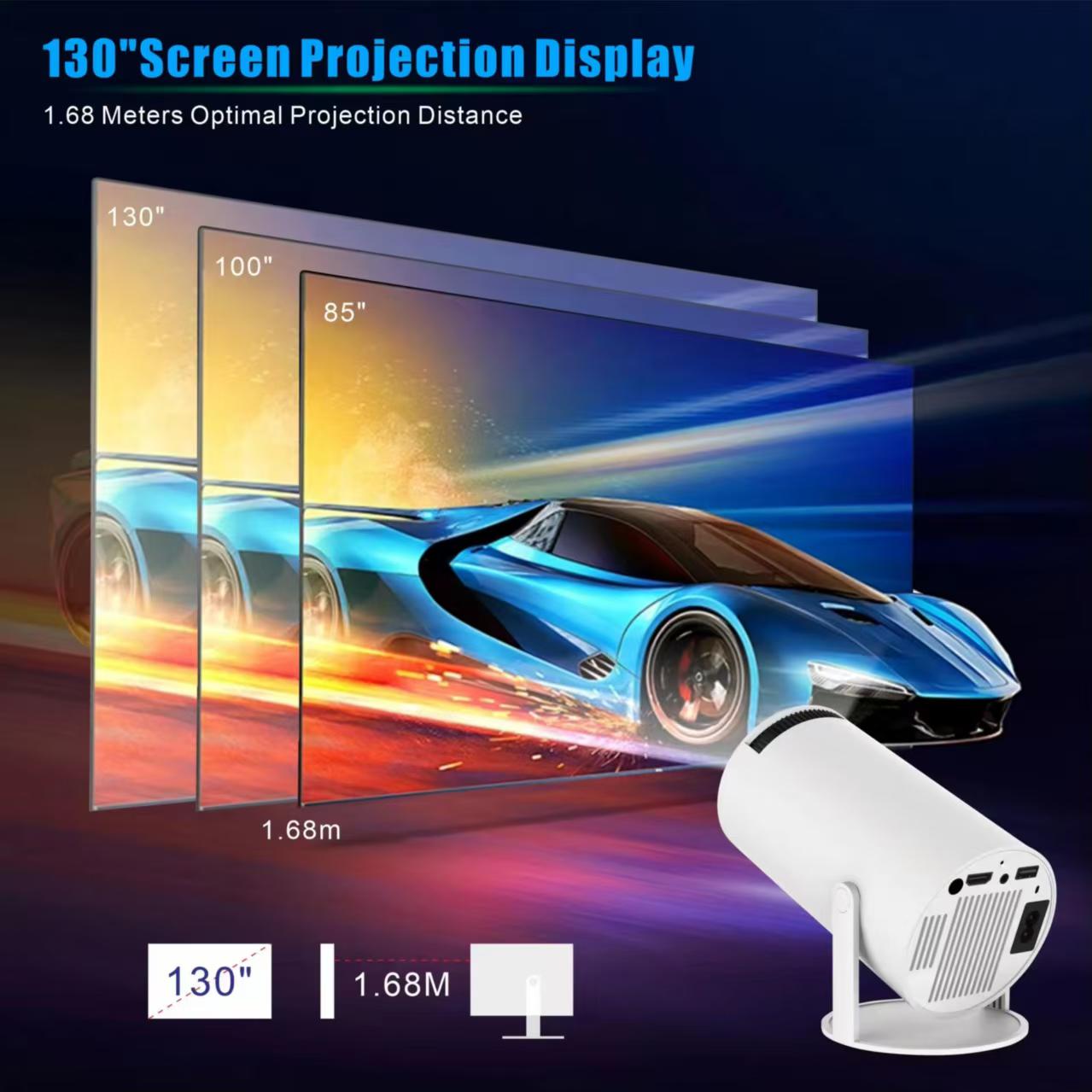 جهاز عرض محمول صغير HY300 بنظا - مراجعة Home Cinema Led Projector وسعره