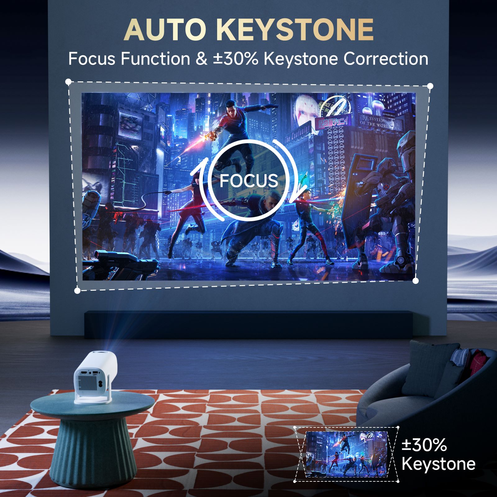 جهاز عرض صغير ذكي P30 PRO يعمل - مراجعة Home Cinema Focal وسعره